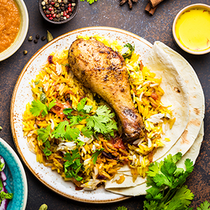 Fragrant Chicken Biryani namaste sutton