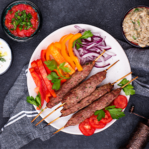 Smoky Seekh Kebab namaste sutton